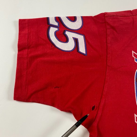 Vintage 90s Ricky Craven Budweiser NASCAR T Shirt Mens Large All Over Print - Picture 10 of 16